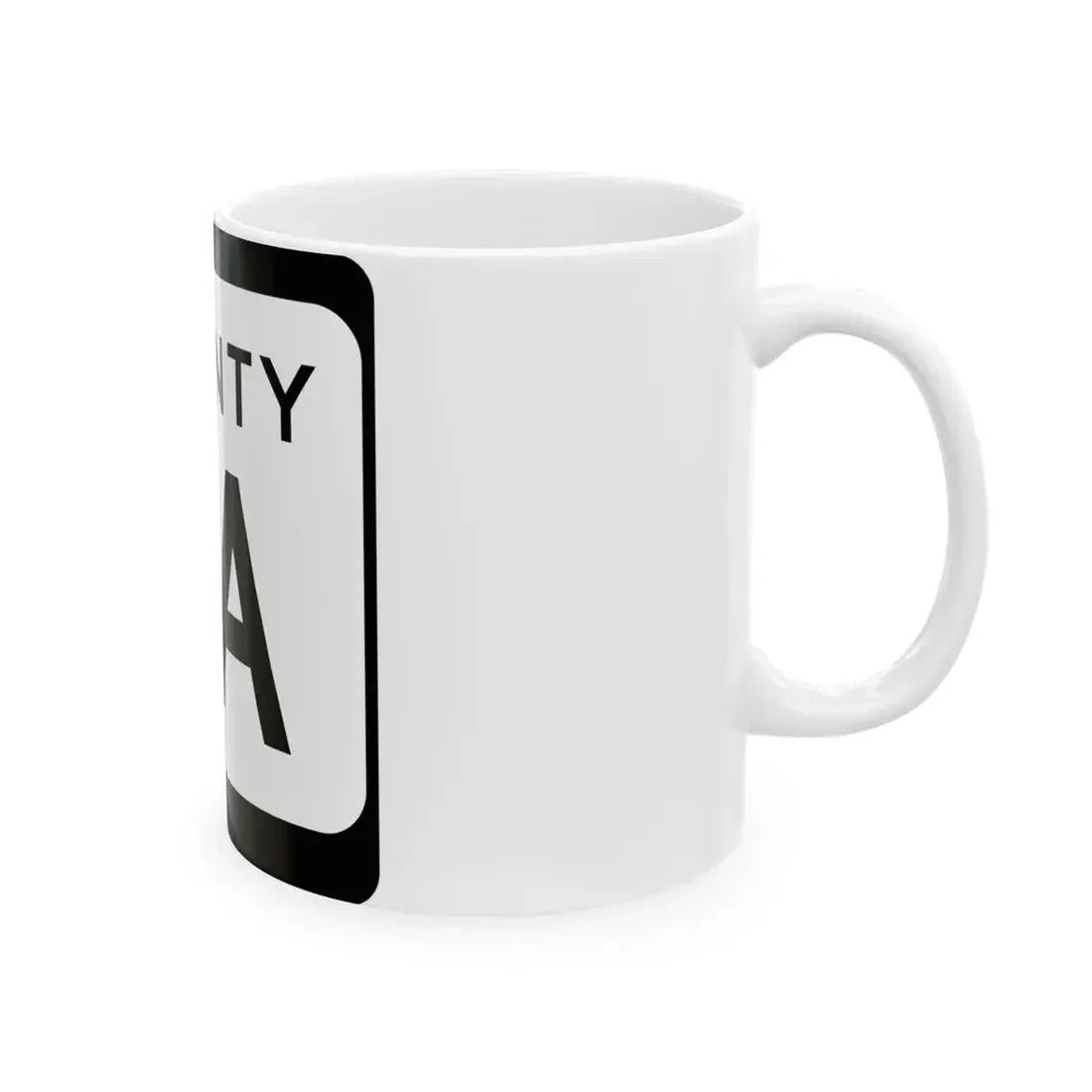 WIS County AA (Wisconsin) (Road Sign) White Coffee Mug - Go Mug Yourself