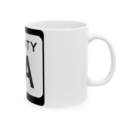 WIS County AA (Wisconsin) (Road Sign) White Coffee Mug - Go Mug Yourself