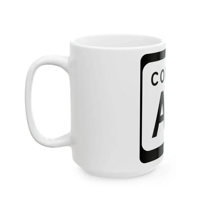 WIS County AA (Wisconsin) (Road Sign) White Coffee Mug - Go Mug Yourself