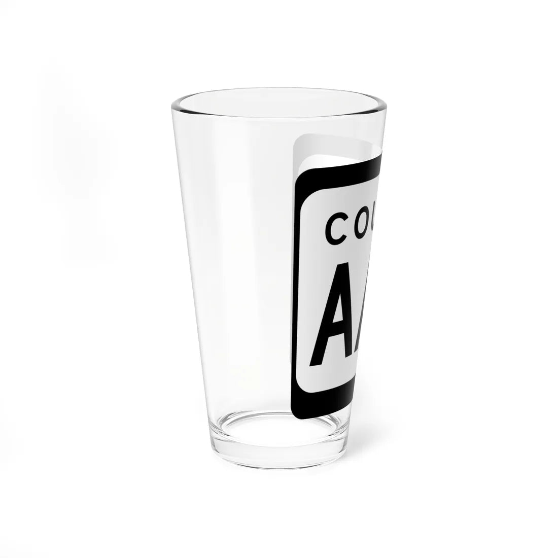 WIS County AAA (Wisconsin) (Road Sign) Pint Glss 16oz - Go Mug Yourself