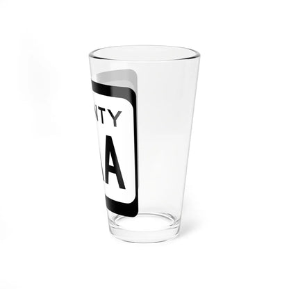 WIS County AAA (Wisconsin) (Road Sign) Pint Glss 16oz - Go Mug Yourself