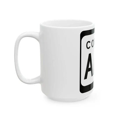 WIS County AAA (Wisconsin) (Road Sign) White Coffee Mug - Go Mug Yourself