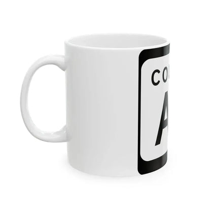 WIS County AB (Wisconsin) (Road Sign) White Coffee Mug - Go Mug Yourself