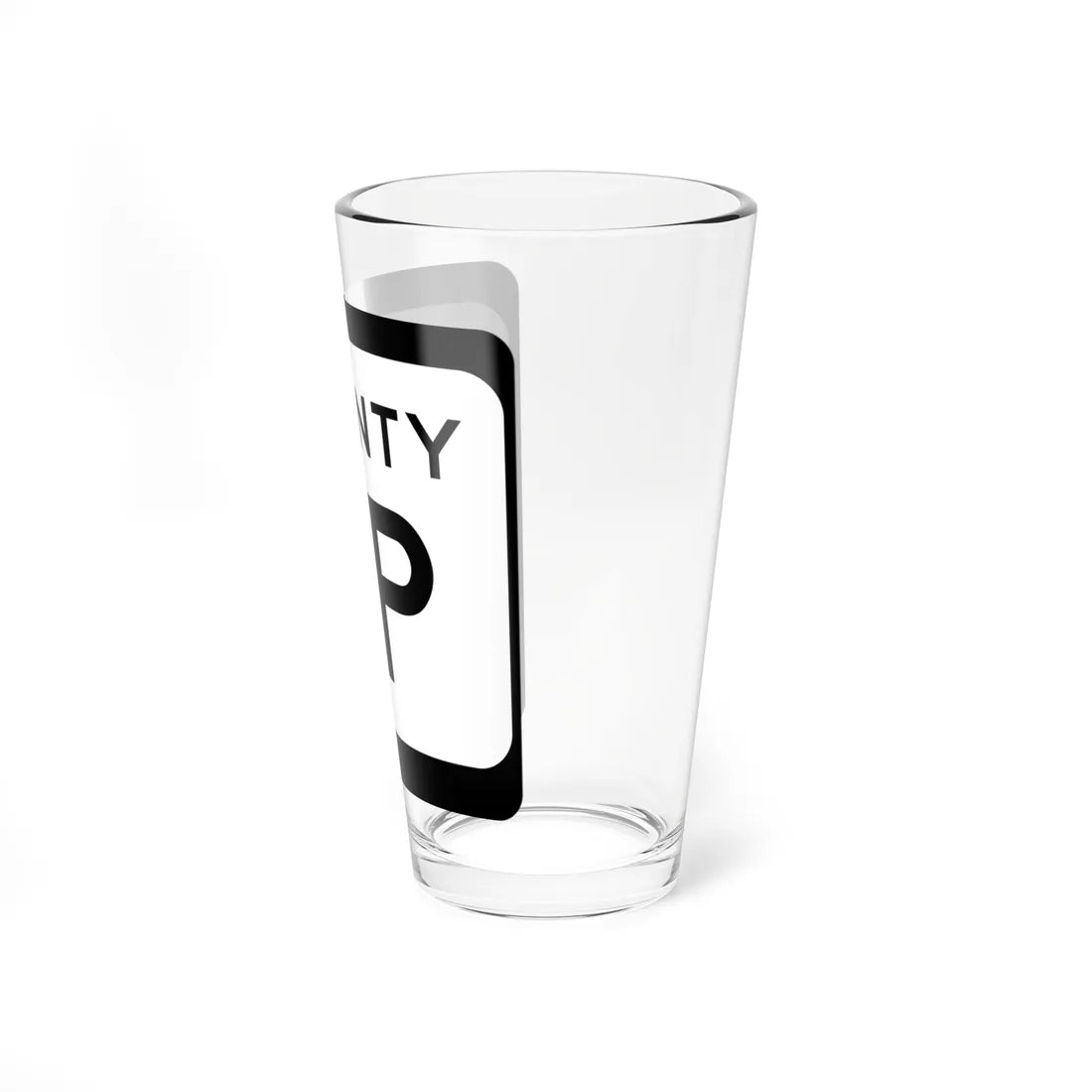 WIS County AP (Wisconsin) (Road Sign) Pint Glss 16oz - Go Mug Yourself