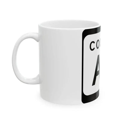 WIS County AP (Wisconsin) (Road Sign) White Coffee Mug - Go Mug Yourself