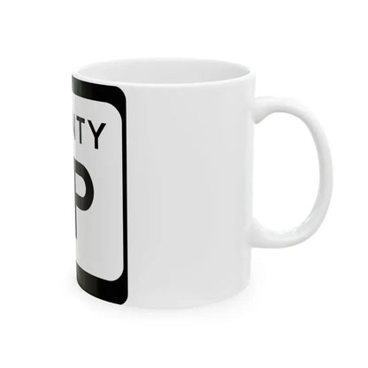 WIS County AP (Wisconsin) (Road Sign) White Coffee Mug - Go Mug Yourself