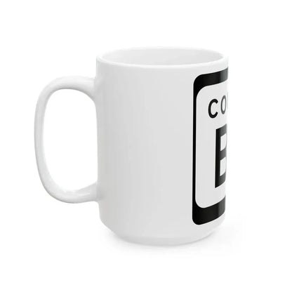 WIS County BB (Wisconsin) (Road Sign) White Coffee Mug - Go Mug Yourself