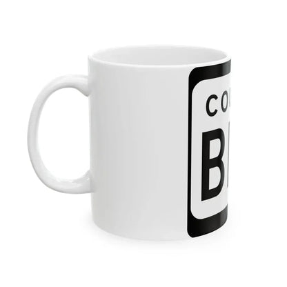 WIS County BBB (Wisconsin) (Road Sign) White Coffee Mug - Go Mug Yourself