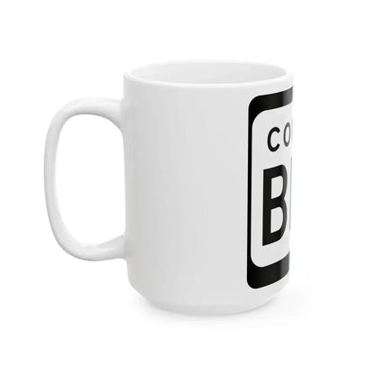 WIS County BBB (Wisconsin) (Road Sign) White Coffee Mug - Go Mug Yourself