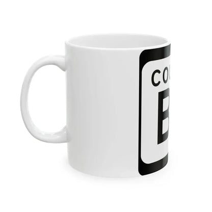 WIS County BD (Wisconsin) (Road Sign) White Coffee Mug - Go Mug Yourself
