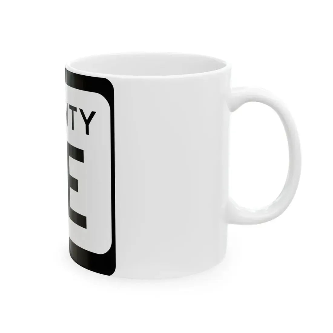 WIS County BE (Wisconsin) (Road Sign) White Coffee Mug - Go Mug Yourself