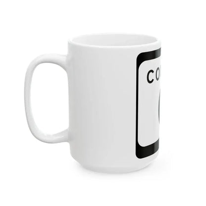 WIS County C (Wisconsin) (Road Sign) White Coffee Mug - Go Mug Yourself