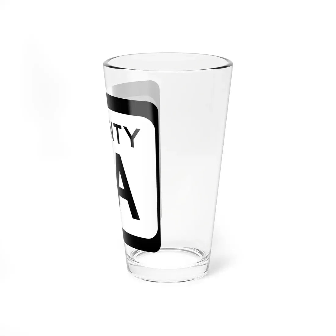 WIS County CA (Wisconsin) (Road Sign) Pint Glass 16oz - Go Mug Yourself