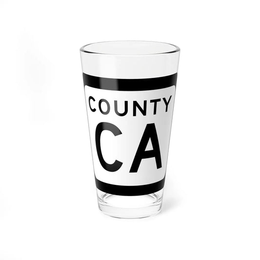 WIS County CA (Wisconsin) (Road Sign) Pint Glss 16oz 16oz - Go Mug Yourself