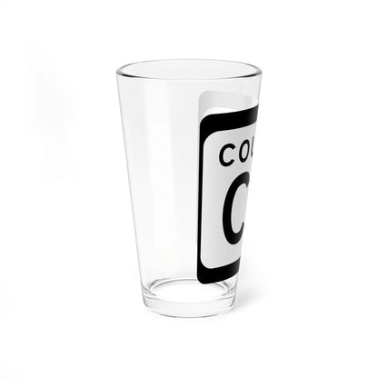 WIS County CA (Wisconsin) (Road Sign) Pint Glss 16oz - Go Mug Yourself