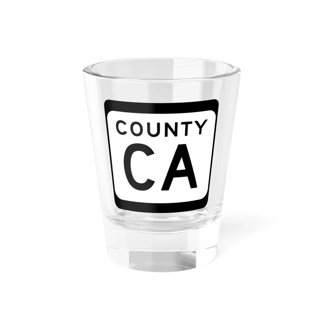 WIS County CA (Wisconsin) (Road Sign) Shot Glass 1.5oz 1.5oz - Go Mug Yourself