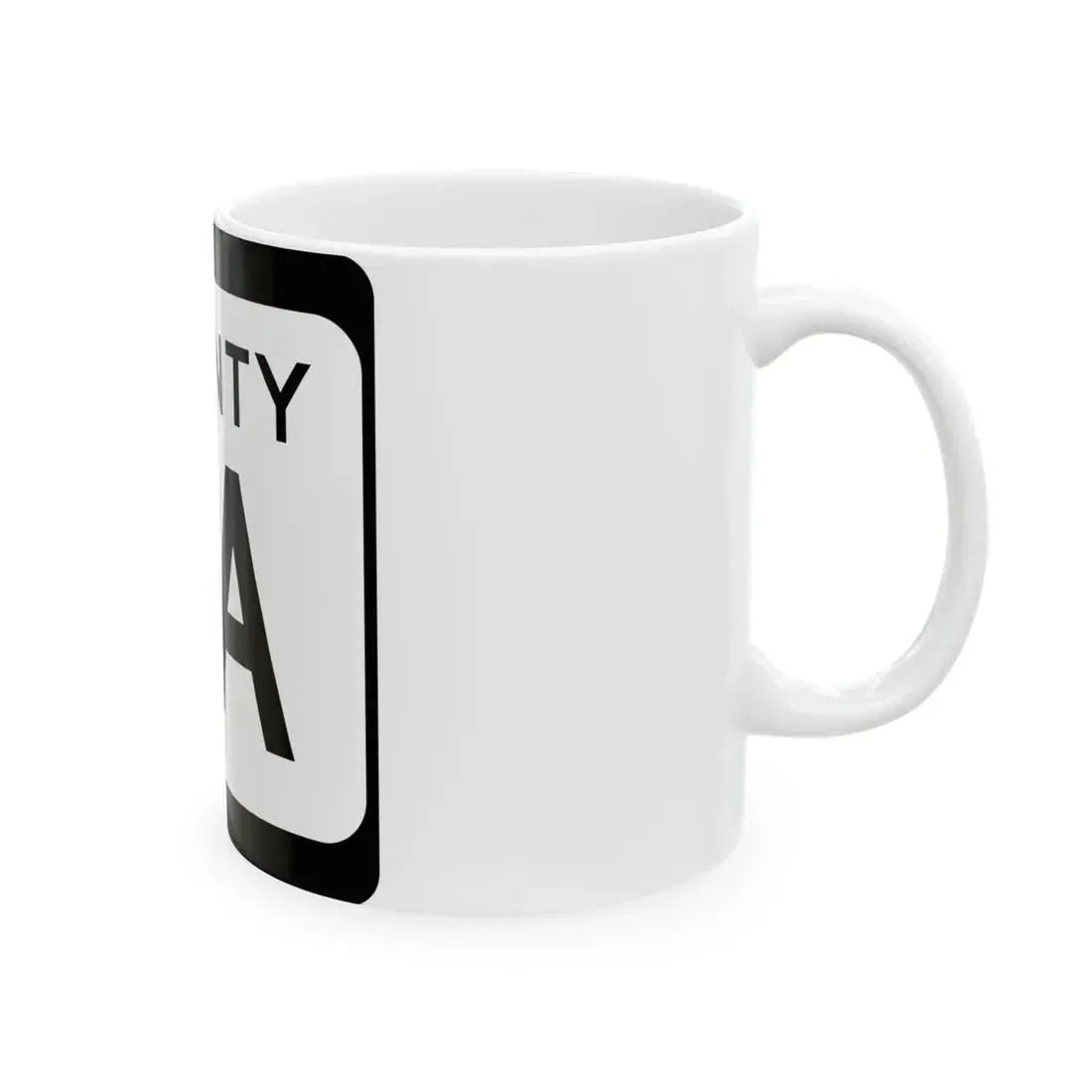 WIS County CA (Wisconsin) (Road Sign) White Coffee Mug - Go Mug Yourself