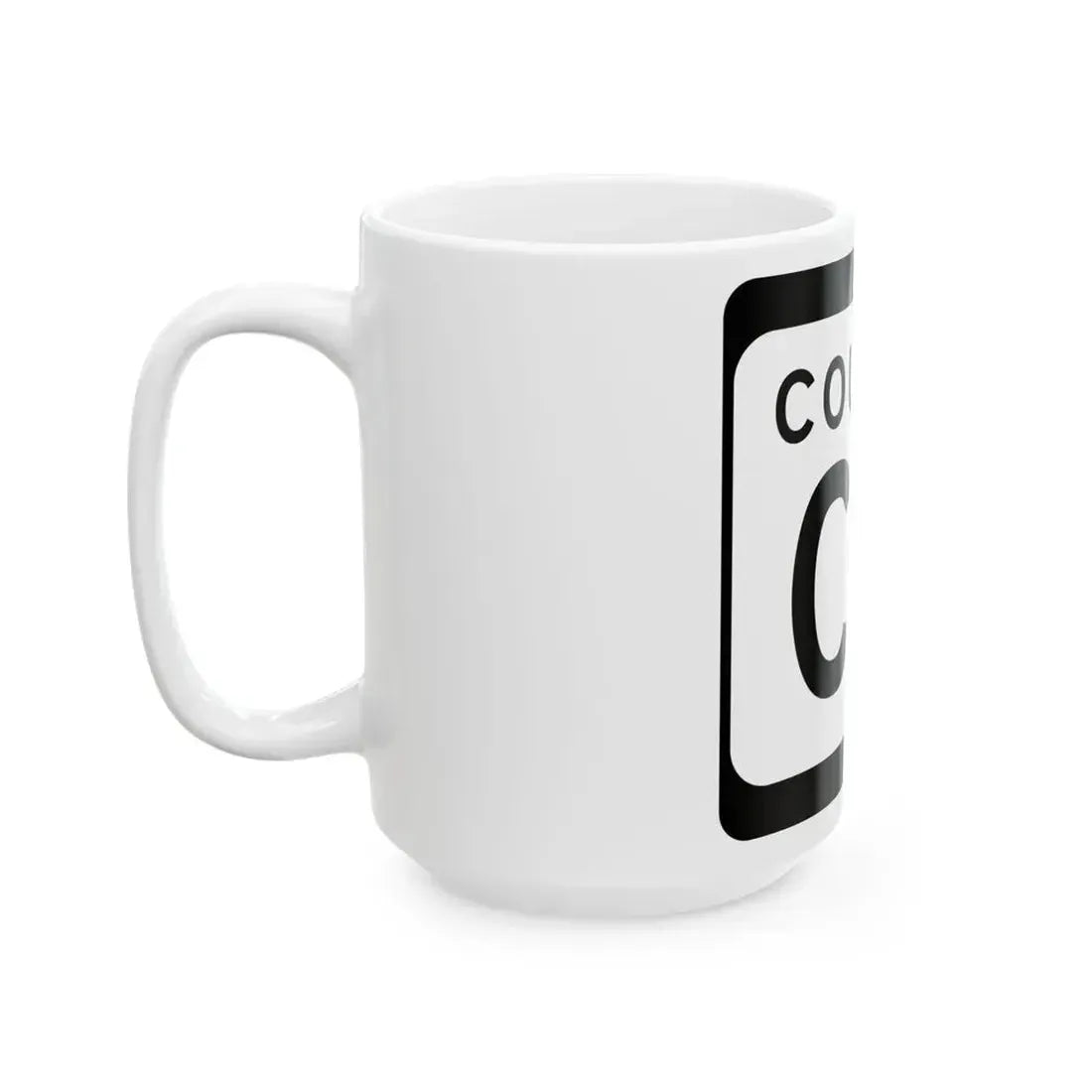 WIS County CA (Wisconsin) (Road Sign) White Coffee Mug - Go Mug Yourself