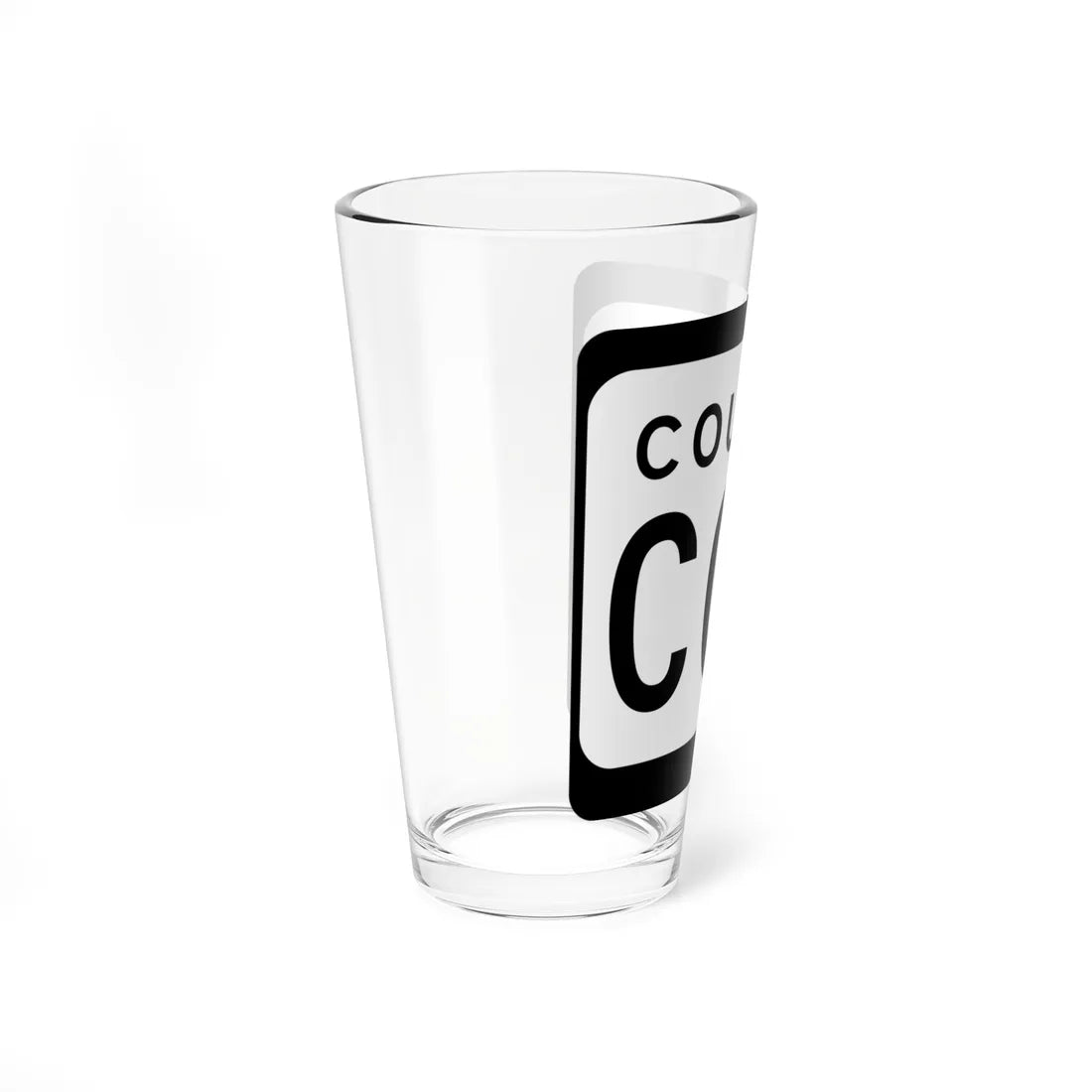 WIS County CCC (Wisconsin) (Road Sign) Pint Glss 16oz - Go Mug Yourself