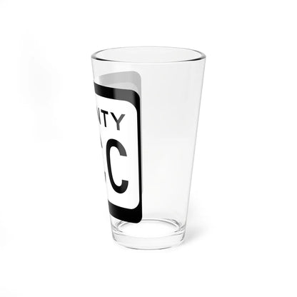 WIS County CCC (Wisconsin) (Road Sign) Pint Glss 16oz - Go Mug Yourself