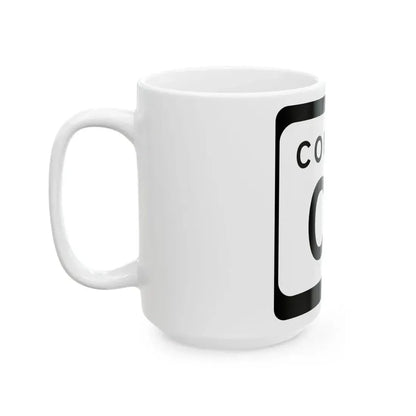 WIS County CE (Wisconsin) (Road Sign) White Coffee Mug - Go Mug Yourself