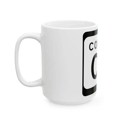 WIS County CH (Wisconsin) (Road Sign) White Coffee Mug - Go Mug Yourself