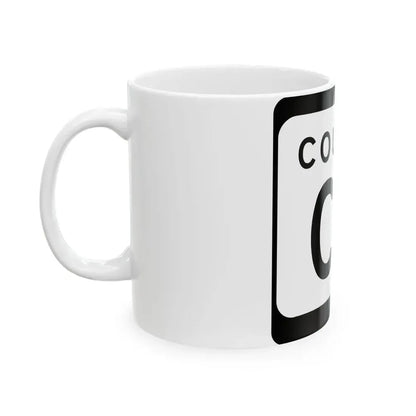 WIS County CS (Wisconsin) (Road Sign) White Coffee Mug - Go Mug Yourself