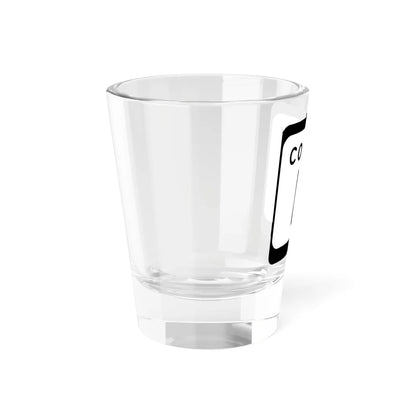 WIS County D (Wisconsin) (Road Sign) Shot Glass 1.5oz - Go Mug Yourself