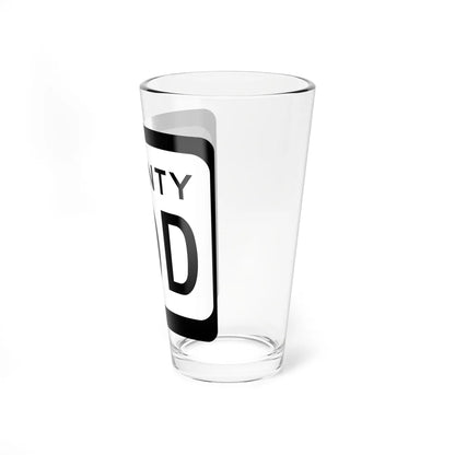 WIS County DDD (Wisconsin) (Road Sign) Pint Glss 16oz - Go Mug Yourself