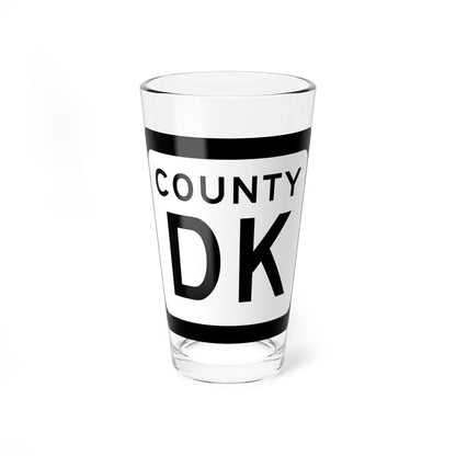 WIS County DK (Wisconsin) (Road Sign) Pint Glass 16oz 16oz - Go Mug Yourself
