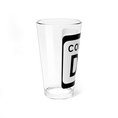 WIS County DK (Wisconsin) (Road Sign) Pint Glss 16oz - Go Mug Yourself