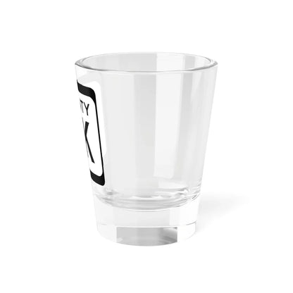 WIS County DK (Wisconsin) (Road Sign) Shot Glass 1.5oz - Go Mug Yourself