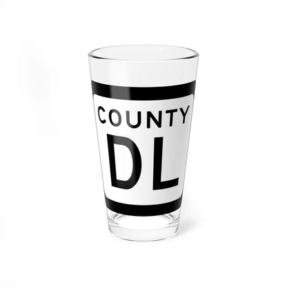 WIS County DL (Wisconsin) (Road Sign) Pint Glss 16oz 16oz - Go Mug Yourself