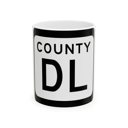 WIS County DL (Wisconsin) (Road Sign) White Coffee Mug 11oz - Go Mug Yourself