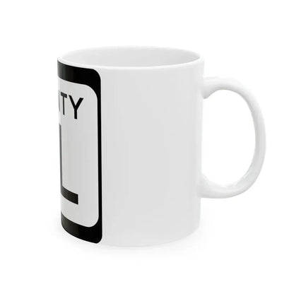 WIS County DL (Wisconsin) (Road Sign) White Coffee Mug - Go Mug Yourself