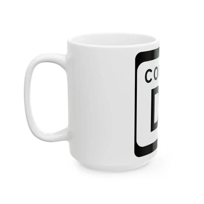 WIS County DL (Wisconsin) (Road Sign) White Coffee Mug - Go Mug Yourself