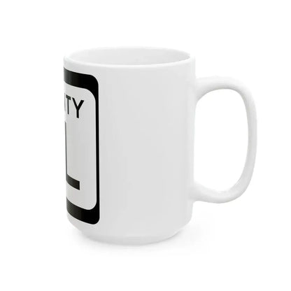 WIS County DL (Wisconsin) (Road Sign) White Coffee Mug - Go Mug Yourself