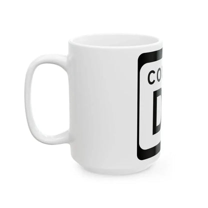 WIS County DR (Wisconsin) (Road Sign) White Coffee Mug - Go Mug Yourself