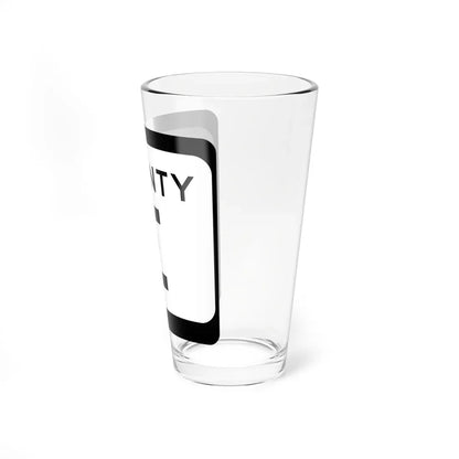 WIS County E (Wisconsin) (Road Sign) Pint Glass 16oz - Go Mug Yourself