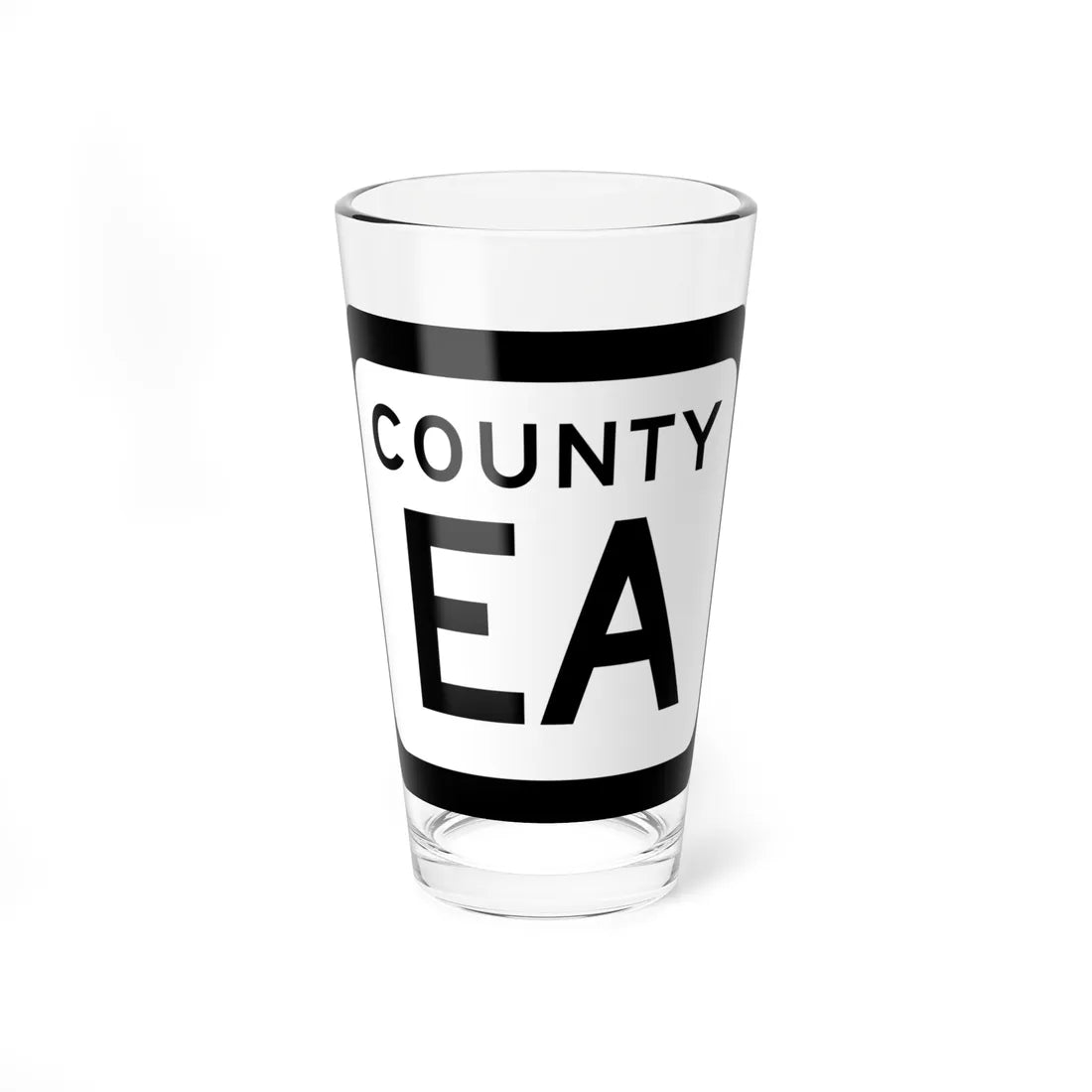 WIS County EA (Wisconsin) (Road Sign) Pint Glss 16oz 16oz - Go Mug Yourself