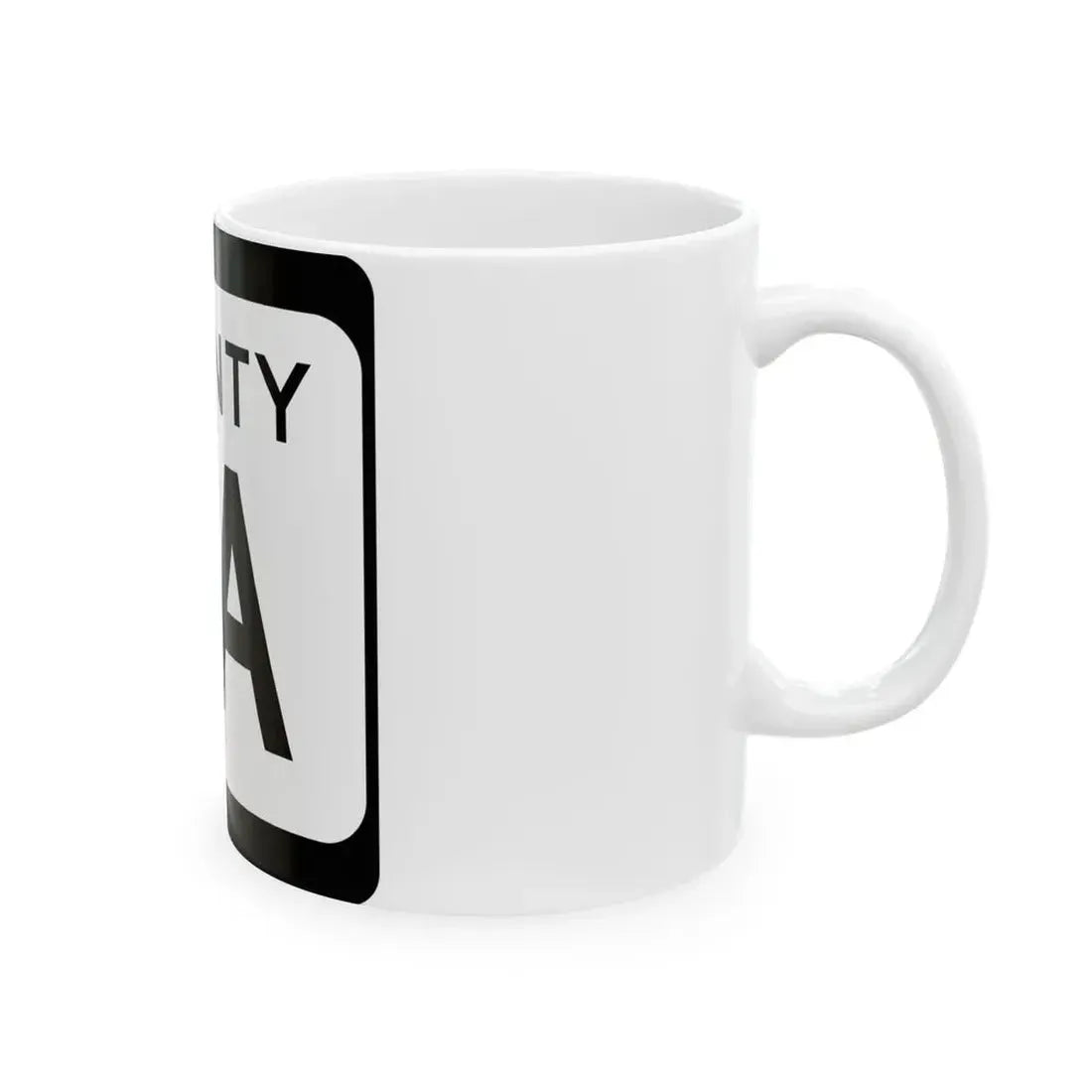 WIS County EA (Wisconsin) (Road Sign) White Coffee Mug - Go Mug Yourself