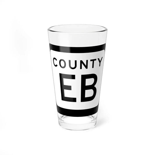WIS County EB (Wisconsin) (Road Sign) Pint Glass 16oz 16oz - Go Mug Yourself