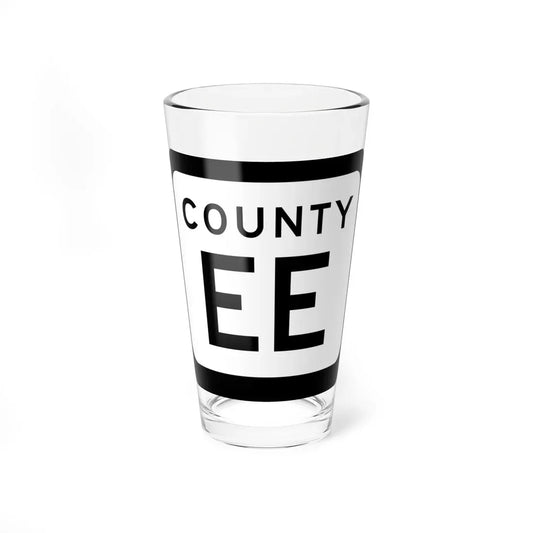 WIS County EE (Wisconsin) (Road Sign) Pint Glass 16oz 16oz - Go Mug Yourself