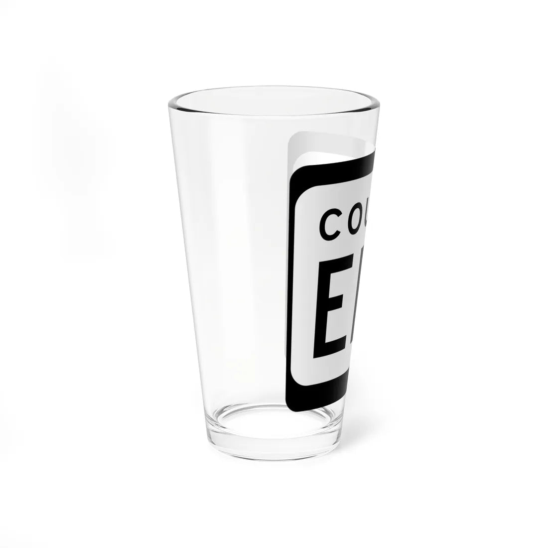 WIS County EEE (Wisconsin) (Road Sign) Pint Glss 16oz - Go Mug Yourself