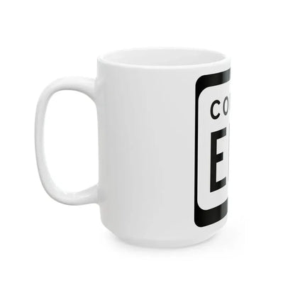 WIS County EEE (Wisconsin) (Road Sign) White Coffee Mug - Go Mug Yourself