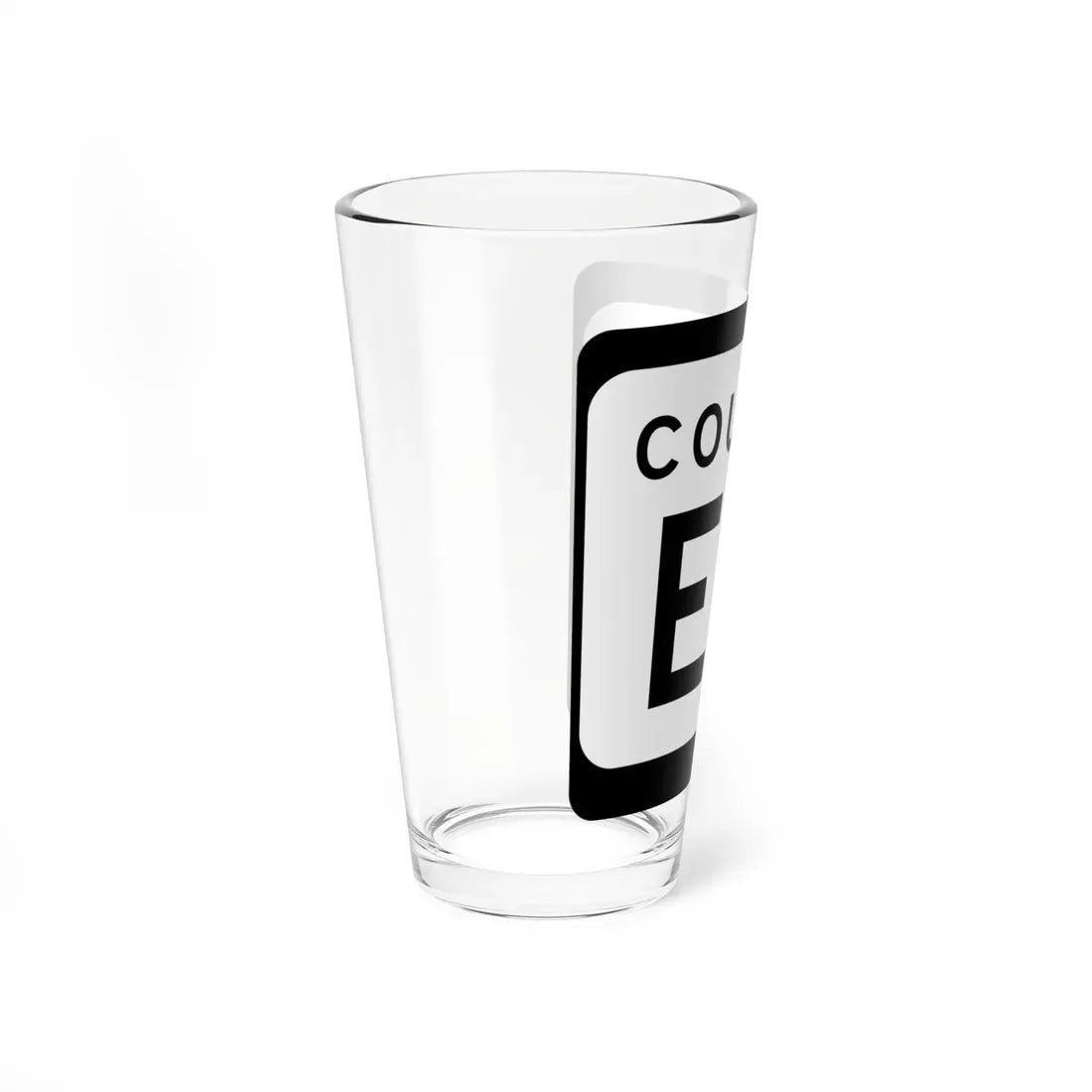 WIS County EW (Wisconsin) (Road Sign) Pint Glass 16oz - Go Mug Yourself