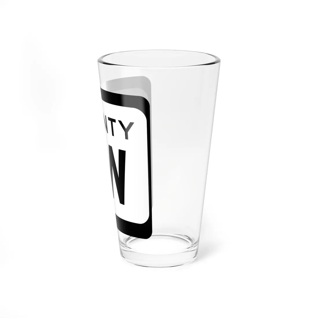 WIS County EW (Wisconsin) (Road Sign) Pint Glss 16oz - Go Mug Yourself