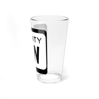 WIS County EW (Wisconsin) (Road Sign) Pint Glss 16oz - Go Mug Yourself