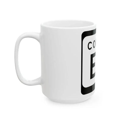 WIS County EW (Wisconsin) (Road Sign) White Coffee Mug - Go Mug Yourself