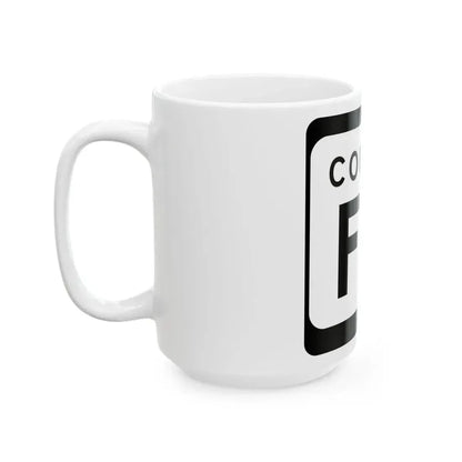WIS County FD (Wisconsin) (Road Sign) White Coffee Mug - Go Mug Yourself